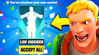 Trolling With LOX CHICKEN Emote RAGE [upl. by Oribelle]