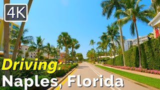 4K Naples FL Driving from Waterside Shops to a Naples Beach Access Point June 2022 [upl. by Allekram]