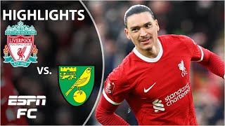 🔴 CRUISE CONTROL 🔴 Liverpool vs Norwich City  FA Cup Highlights  ESPN FC [upl. by Ahseneuq]