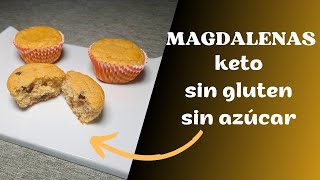 🔴 IRRESISTIBLES MAGDALENAS KETO de chocolate🍫 SIN gluten y SIN azúcar✅ [upl. by Ernesto]