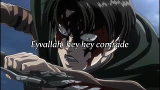 Zahid Bizi Tan Eyleme English Translation  Attack On Titan Survey Corps AMV [upl. by Lednik]