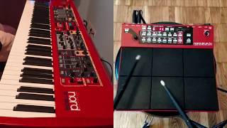 Nord Drum 3P amp Nord Stage Jam [upl. by Ainadi]