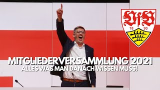 VfB Mitgliederversammlung 2021  Zusammenfassung mit Kapitelmarken 😉 [upl. by Nirred]