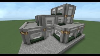 Minecraft Tutorial  Wie baue ich ein schönes Haus 2 Modern Version [upl. by Nylcaj205]