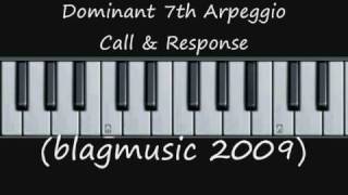 Dominant 7th Arpeggios  Vocal Warm Up Internalisation Excercise [upl. by Aihsit]