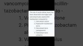 Avoid vancomycin  piperacillintazobactam icu antibiotics sepsis criticalcaremedicine aki [upl. by Vada862]