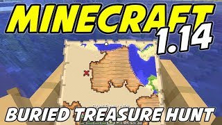 Minecraft 114  BURIED TREASURE HUNT  Minecraft 114 Playthrough  Ep 6 [upl. by Tiana]