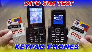 DITO SIM TEST IN KEYPAD PHONES STARMOBILE AND SAMSUNG [upl. by Zetnahs]