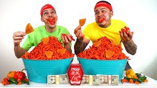 HOT CHEETOS CHALLENGE 20000 CASH BET REMATCH [upl. by Adnalor]