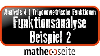 Funktionsanalyse einer trigonometrischen Funktion Beispiel 2  A4211 [upl. by Blisse]