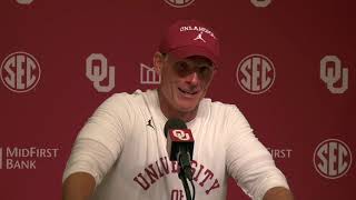 Oklahoma HC Brent Venables postgame OU 16 Houston 12  972024 [upl. by Remmos]