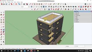 SketchUP bangla Tutorial for Beginners Part15  complete project [upl. by Aremaj]