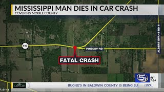 Lucedale man dies in Mobile County car crash [upl. by Aiuhsoj]