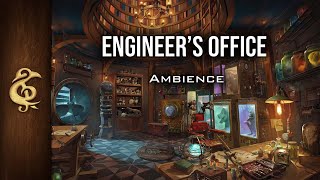 Engineers Office  Steampunk Ambience  1 Hour [upl. by Maritsa]