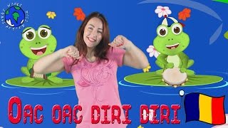 Oac oac diri diri dam  Frogs Song in Romanian  World Kids Action Songs [upl. by Nunnery]