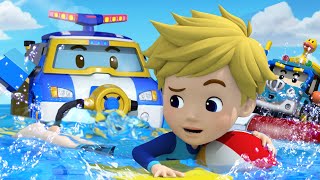 Playing in the Water  POLI New Song  Summer Safety Song  Best Nursery Rhymes  Robocar POLI TV [upl. by Mirabel]