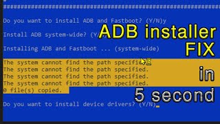 0 files copied  15 second ADB installer FIX  ExPertInAll  YouTube [upl. by Dawn]