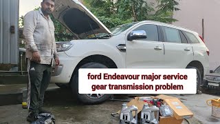 Ford Endeavour full mejor service transmission oil change gearbox filter change [upl. by Starkey]