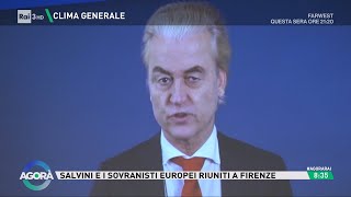 Sovranisti europei a Firenze  Agorà 04122023 [upl. by Colan]