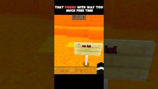 That friend with way too much free time minecraft minecraftshorts fypシ゚viral trending [upl. by Liborio]