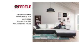 Designer Eckcouch aus Leder  Modell quotFedelequot von Lederland [upl. by Anel]