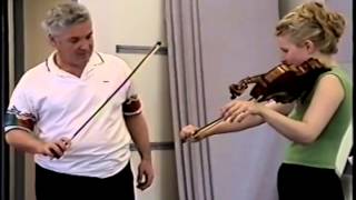 Pinchas Zukerman lesson with Helena Baillie [upl. by Wilmer]