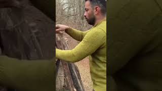 bushcraft build camp camping survival shelter wildlife skills lifehacks forest [upl. by Conte]