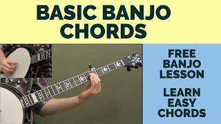 Free Banjo Lesson Basic Banjo Chords [upl. by Parshall724]