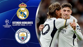 Real Madrid vs Man City Extended Highlights  UCL QuarterFinals 1st Leg  CBS Sports Golazo [upl. by Nnyleitak925]