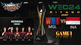 MONGOLIA VS INDONESIA  IESF WEC2024 GAME 1 [upl. by Swirsky574]