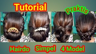 Tutorial Hairdo Simpel 4 Model [upl. by Cran]