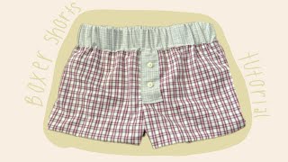 Beginner Friendly Boxer Shorts FREE PATTERN [upl. by Maleeny283]