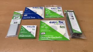 Choosing Draught Excluders for windows and doors  Easyfix DIY full range explained [upl. by Aikehs317]