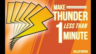 MAKE THUNDER LESS THAN A MINUTE ILLUSTRATOR [upl. by Adur411]