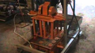 Concrete Block Making Machine BLOX2TT  DIY Do It Yourself  Homemade from drawings [upl. by James]