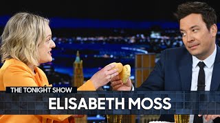 Elisabeth Moss and Jimmy TasteTest Hot Dogs Dipped in Beer  The Tonight Show Starring Jimmy Fallon [upl. by Sucrad]