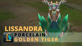 Porcelain Lissandra Golden Tiger Event Chroma  League of Legends [upl. by Chic348]