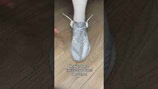 KAWS x YEEZY 350 Boost Lacing Tutorial ☠️😮‍💨 asmr yeezy sneakers [upl. by Maurizio]