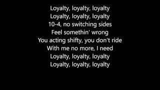 Kendrick Lamar  Loyalty Feat Rihanna Lyrics [upl. by Areht]