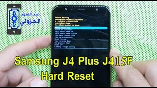 Samsung J4 Plus J415F Hard Reset  Factory Reset [upl. by Nellak]