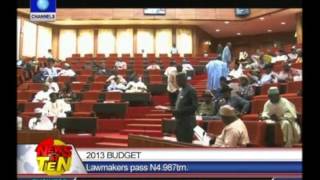 National Assembly Passes N49 trillion 2013 Budget [upl. by Particia]