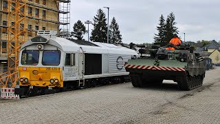 Militärzugbeladung in Baumholder mit ECR Class 77 [upl. by Floss422]