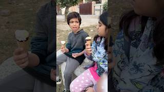 saim ice smakh k kaya kha gya🍦shortfeed funny [upl. by Ahterod]