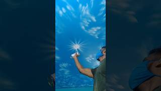 3D spray painting sky blue ceiling [upl. by Coonan912]