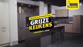 Grijze keukens  KeukenConcurrent  Keukentrends [upl. by Skip685]