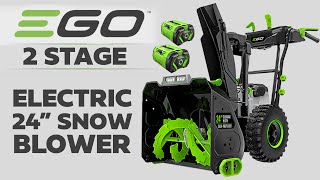 RIP GAS EGO SelfPropelled Electric 2Stage Snow Blower Review [upl. by Nauqet]