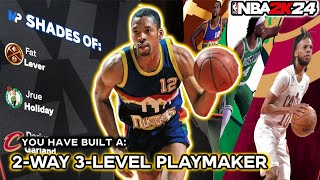 NBA 2K24 BEST FAT LEVER BUILD [upl. by Sialac]