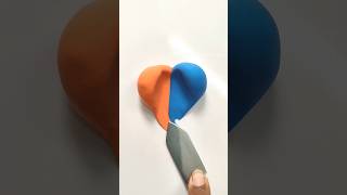 🧡💙 colour mixing 🖌️🎨🖌️ytshots satisfying art colourmixing clay painting [upl. by Apeed752]