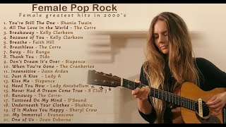 Female Pop Rock  Greatest Hits of 90s and 2000s  Music ndBox [upl. by Hannie]