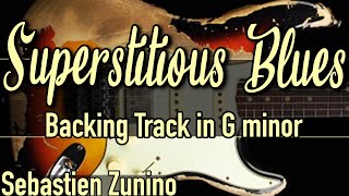 Superstitious Blues Backing Track in G minor [upl. by Ahsyek]